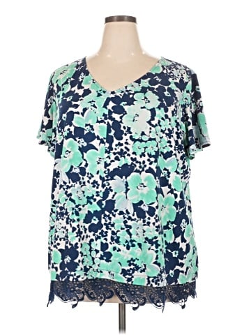 Liz Claiborne Short Sleeve Blouse (view 1)