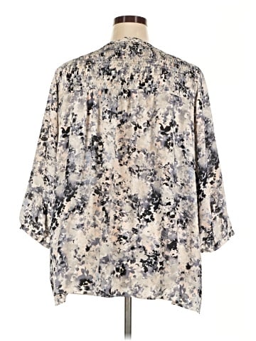Rose + Olive 3/4 Sleeve Blouse (view 2)