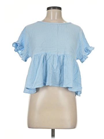 Blue Rain Short Sleeve Top (view 1)