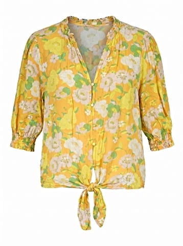Sanctuary 3/4 Sleeve Blouse (view 1)