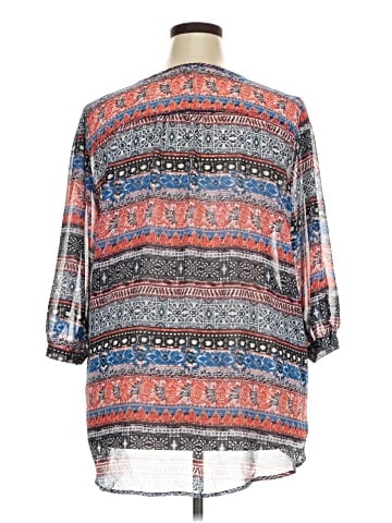 Eyeshadow 3/4 Sleeve Blouse (view 2)