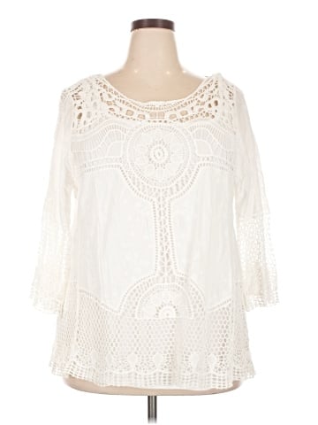 Vicki Wayne 3/4 Sleeve Blouse (view 1)