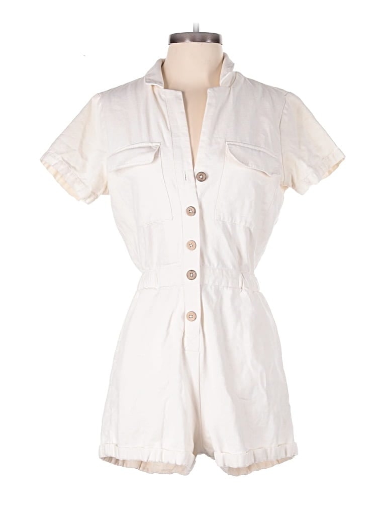 Pre-owned Rvca Romper In White