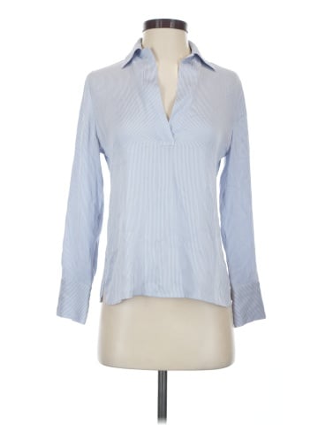 Vince. Long Sleeve Silk Top (view 1)