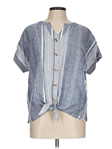 Ali Miles Short Sleeve Blouse (view 1)