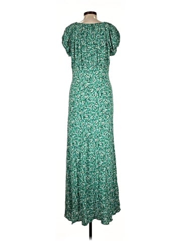 Madewell Ruched Scoopneck Midi Dress in Floral (view 2)