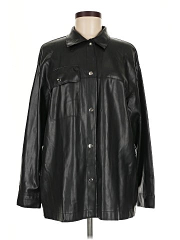 Pull&Bear Faux Leather Jacket (view 1)