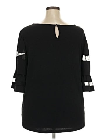 Adrianna Papell 3/4 Sleeve Top (view 2)