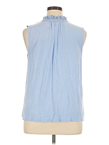 Ann Taylor LOFT Sleeveless Button-Down Shirt (view 2)