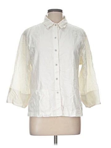 White Stag 3/4 Sleeve Button-Down Shirt (view 1)