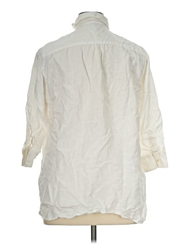 Lauren Jeans Co. 3/4 Sleeve Button-Down Shirt (view 2)