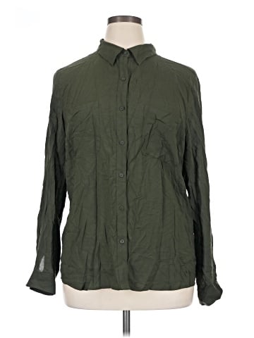 a.n.a. A New Approach Long Sleeve Button-Down Shirt (view 1)