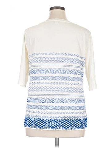 J.Crew Factory Store 3/4 Sleeve T-Shirt (view 2)