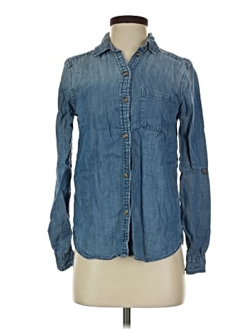 American Eagle Outfitters Long Sleeve Button-Down Shirt (view 1)