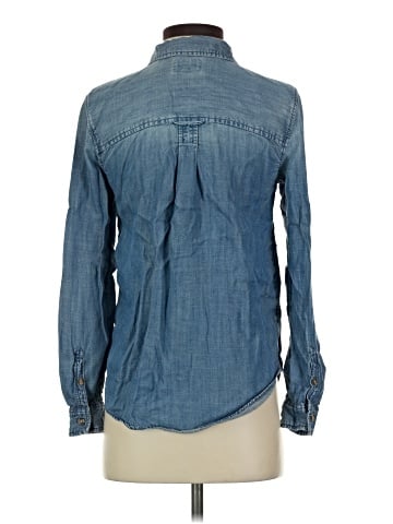American Eagle Outfitters Long Sleeve Button-Down Shirt (view 2)