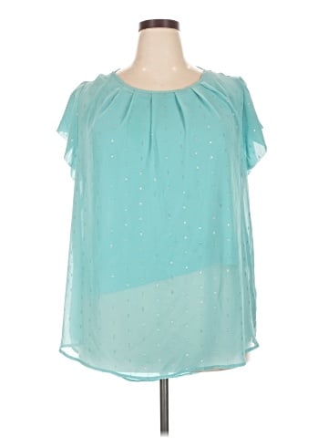 Liz Claiborne Short Sleeve Blouse (view 1)
