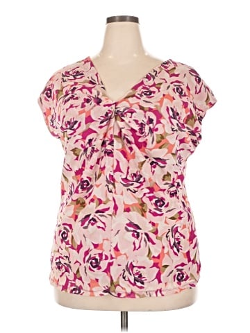 Liz Claiborne Short Sleeve Blouse (view 1)