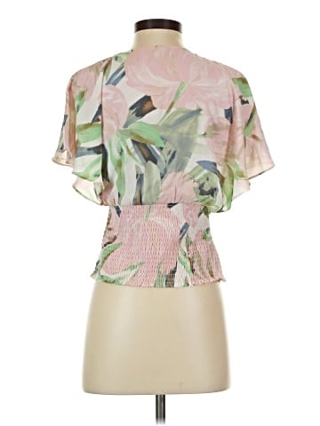White House Black Market Short Sleeve Blouse (view 2)