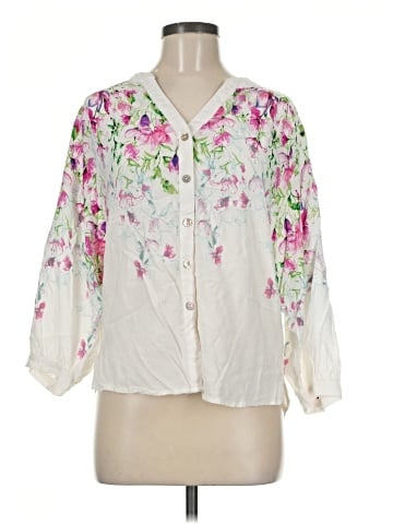 Fig & Flower 3/4 Sleeve Blouse (view 1)