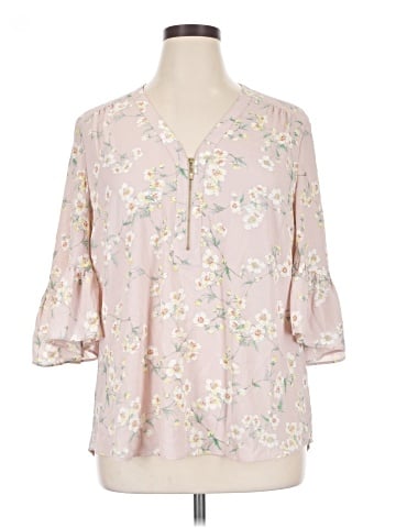 Express 3/4 Sleeve Blouse (view 1)
