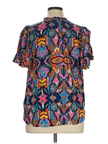 Chelsea & Theodore Short Sleeve Blouse (view 2)