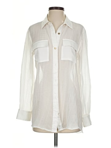 DKNY Long Sleeve Blouse (view 1)