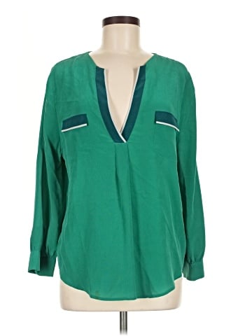 Joie Long Sleeve Silk Top (view 1)