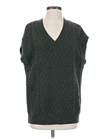 Madewell Cable-Knit V-Neck Sweater Vest (view 1)