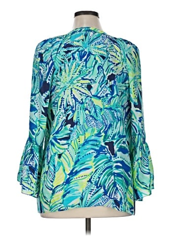 Lilly Pulitzer 3/4 Sleeve Silk Top (view 2)