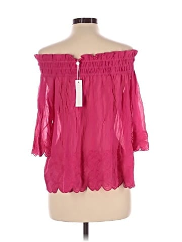 Trina Turk 3/4 Sleeve Silk Top (view 2)