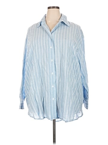 Lane Bryant 3/4 Sleeve Button-Down Shirt (view 1)