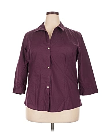 Eddie Bauer 3/4 Sleeve Button-Down Shirt (view 1)