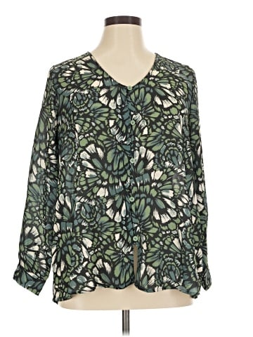 Jessica London 3/4 Sleeve Blouse (view 1)