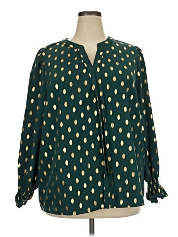 Shein Curve Long Sleeve Blouse (view 1)