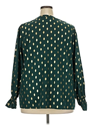 Shein Curve Long Sleeve Blouse (view 2)