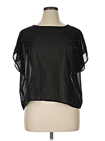 a.n.a. A New Approach Short Sleeve Blouse (view 1)
