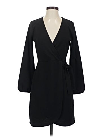 Madewell Texture &amp; Thread Long-Sleeve Side-Tie Dress (view 1)