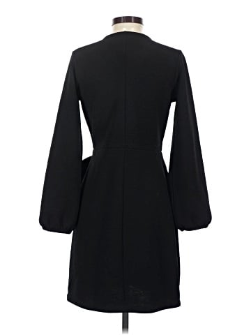 Madewell Texture &amp; Thread Long-Sleeve Side-Tie Dress (view 2)