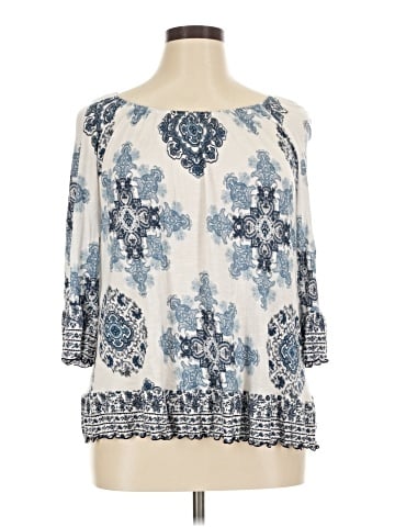 INC International Concepts 3/4 Sleeve Blouse (view 1)
