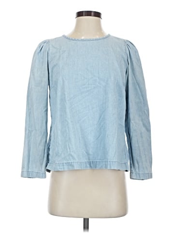 Madewell Denim Puff-Sleeve Swing Shirt (view 1)