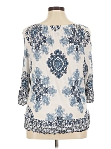 INC International Concepts 3/4 Sleeve Blouse (view 2)