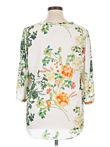 Rose + Olive 3/4 Sleeve Blouse (view 2)