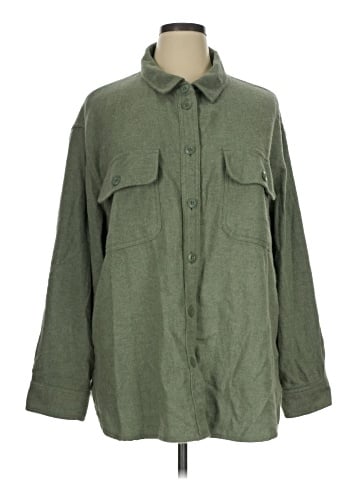 American Eagle Outfitters Long Sleeve Button-Down Shirt (view 1)
