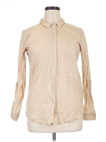 August Silk Long Sleeve Button-Down Shirt (view 1)