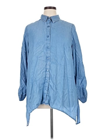 Zac & Rachel 3/4 Sleeve Button-Down Shirt (view 1)