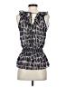 XXI 100% Polyester Silver Sleeveless Blouse Size S - photo 2