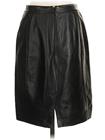 Halogen Leather Skirt (view 2)