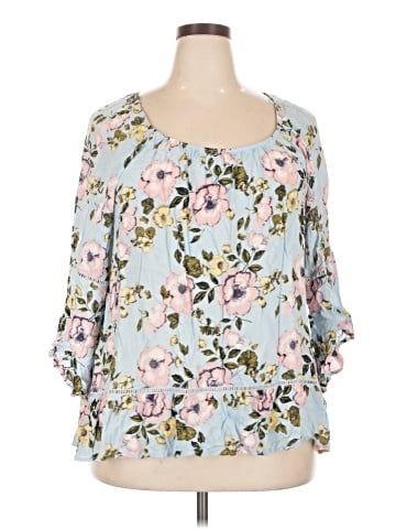 Fever 3/4 Sleeve Blouse (view 1)