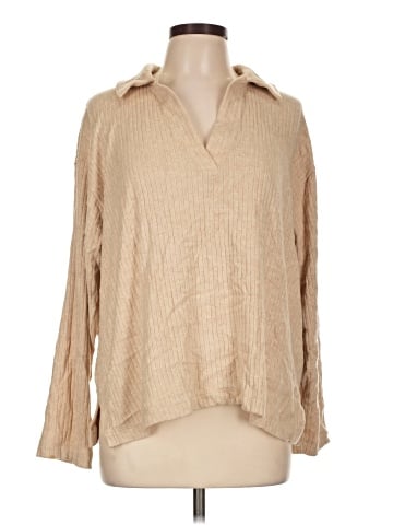 Madewell Relaxed Long-Sleeve Polo Tee (view 1)