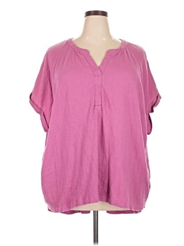 Ava & Viv Short Sleeve Blouse (view 1)